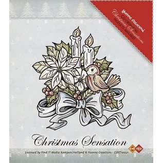 Yvonne Creations Clear Stamps, Yvonne Creations, flowers and candles