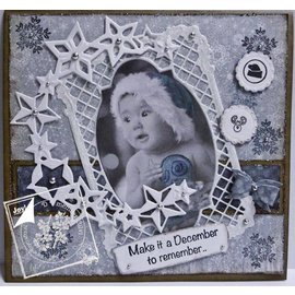 Joy!Crafts / Jeanine´s Art, Hobby Solutions Dies /  Stempelen en embossing stencil, het frame rechthoek filigrane, Ov ale frame en label