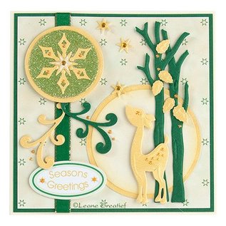 Leane Creatief - Lea'bilities und By Lene Punching and embossing template Lea'bilitie, reindeer and trees