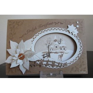 Marianne Design Ponsen en embossing sjabloon Craftables, 6 kader Oval