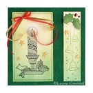 Leane Creatief - Lea'bilities und By Lene Clear Stamps, candle with candlestick