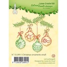 Leane Creatief - Lea'bilities und By Lene Clear Stamps, kerstballen