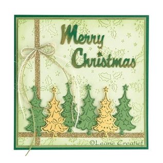 Leane Creatief - Lea'bilities und By Lene Punching and embossing template Lea'bilitie, Christmas trees