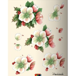 KARTEN und Zubehör / Cards A5 Bastelbuch for 6 3D Christmas cards + 6 Card Layouts