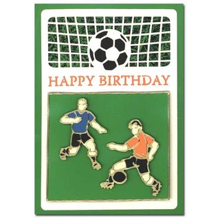 KARTEN und Zubehör / Cards A set of 3 Luxury card layer A6, theme: Footbal