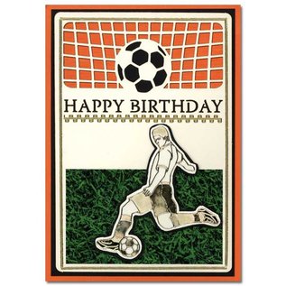 KARTEN und Zubehör / Cards A set of 3 Luxury card layer A6, theme: Footbal