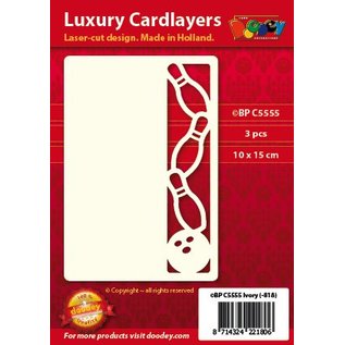 KARTEN und Zubehör / Cards Ein Set von 3 Luxury A6 card layer, Thema: Kegeln