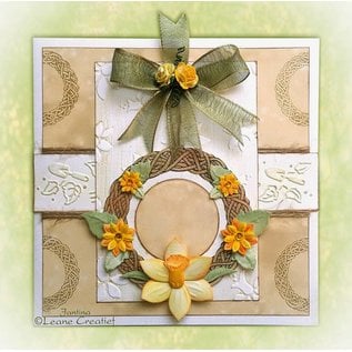 Leane Creatief - Lea'bilities und By Lene Clear stamps, Leane Creative, Printemps Wreath