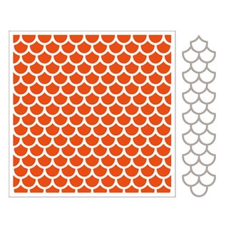 Marianne Design Carpetas de repujado + plantilla de perforación