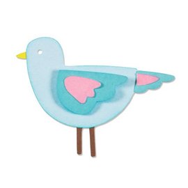 Sizzix Y el estampado de la plantilla, ThinLits - pájaro del Sweetie