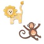 Sizzix Estampage et gaufrage pochoir, ThinLits, le lion et le singe