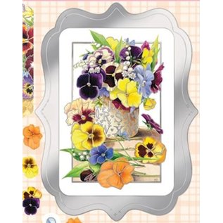 Bilder, 3D Bilder und ausgestanzte Teile usw... Luxury A4 Die Cut sheet, stemorsblomster