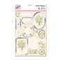 Bilder, 3D Bilder und ausgestanzte Teile usw... Luxury A4 cut sheets, white rose