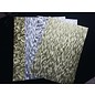 Karten und Scrapbooking Papier, Papier blöcke A4 sheet of laminated cardboard sheets in metal engraving, 4 sheets, gold and silver