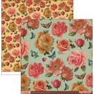 Designer Papier Scrapbooking: 30,5 x 30,5 cm Papier Designerpapier, Roses