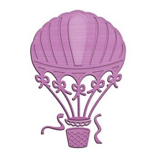 Spellbinders und Rayher Spellbinder, stempling og Embossing Stencil Up and Away Balloon