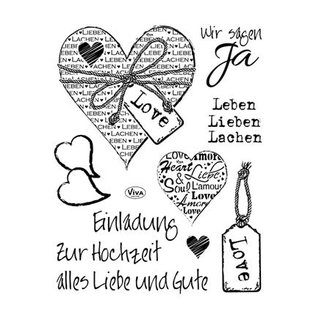 VIVA DEKOR (MY PAPERWORLD) Transparent Stempel, Einladung zur Hochzeit