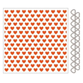 Marianne Design Embossingfolder + punch template heart