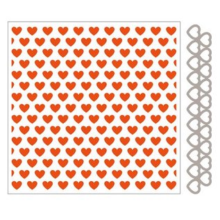 Marianne Design Embossingfolder + plantilla de perforación del corazón