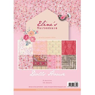 Karten und Scrapbooking Papier, Papier blöcke Jolies Papers - A4 - Maison de poupée de Eline