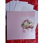 BASTELSETS / CRAFT KITS Carte élégante pour les fêtes, alliances avec roses blanches - LAST SET!