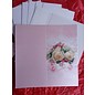 BASTELSETS / CRAFT KITS Elegant card set for festive occasions, wedding rings with white roses - LAST SET!