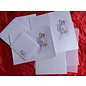 BASTELSETS / CRAFT KITS Classy card set, newlyweds: for 6 invitation cards, 2 menu cards and 6 place cards! LAST SET!