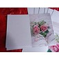 BASTELSETS / CRAFT KITS Elegante juego de tarjetas para ocasiones festivas, anillos de boda con rosas rosadas - ¡ÚLTIMO JUEGO!