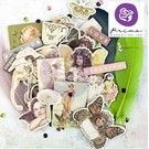 Prima Marketing und Petaloo Chipboard Stickers, collection "Butterfly"