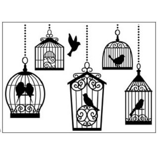 DARICE Embossing folders, 10,8x14,6cm birdcages