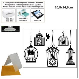 DARICE Preging av mapper, 10,8x14,6cm fuglebur