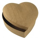 Objekten zum Dekorieren / objects for decorating Paper mache box heart, 15.5x15.5x6.5 cm