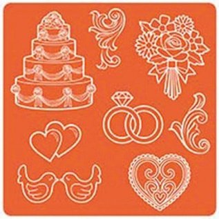 ModPodge Mod Podge Mod Mold Bodas, 95 x 95 mm, 8 diseños