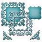 Spellbinders und Rayher Spellbinders Nestabilities Labels, punch template Doily