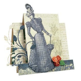 Designer Papier Scrapbooking: 30,5 x 30,5 cm Papier Kreativ SET No.1: Couture Collection + 1 + 1 baggrundskort tip Dekoband!