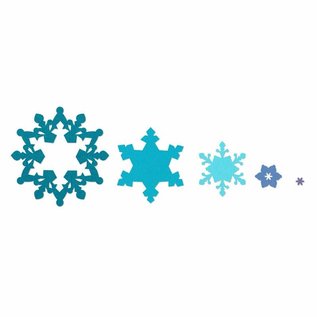 Sizzix Stanz - und Prägeschablone SET, Sizzix Framelits, Snowflakes