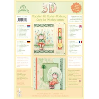 Leane Creatief - Lea'bilities und By Lene Karten Packung - 3D kit Bambinie's - grün / gold