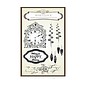 Stempel / Stamp: Transparent Anna Marie Designs, stempel, Rose Clock Set å matche punsj mal Clock