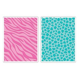 Sizzix Tim Wood, 2 cartelle goffratura, 2PK, 15,56 centimetri x 11,11 centimetri