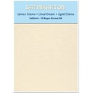 Karten und Scrapbooking Papier, Papier blöcke 10 sheets A4, 250gr / sqm, on both sides with satin linen embossing, cream