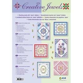 BASTELSETS / CRAFT KITS Set Materiale: Anniversario / Set di 6 carte con incandescente