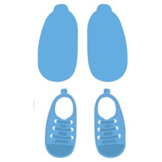 Marianne Design Corte y estampación plantillas Creatables - Mis primeras zapatillas de deporte