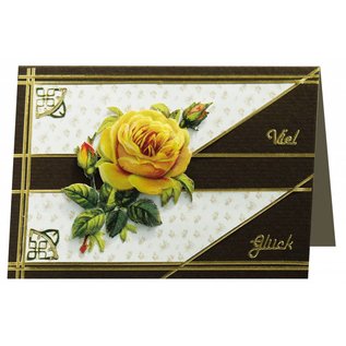 REDDY 3D foglio singolo die rose gialle, A4