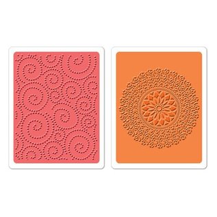 Sizzix 2 embossing folders, Dot Swirl & Me