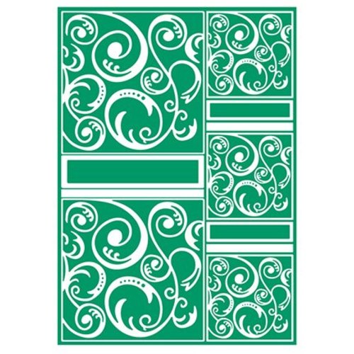 embossing Präge Folder A4 Embossing Folder, A4 Craftwell - Swirltangle embossing Präge Folder A4 Embossing Folder, A4 Craftwell - Swirltangle