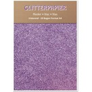 Karten und Scrapbooking Papier, Papier blöcke Glitterpapier irisierend, Format A4, 150 g / qm, flieder