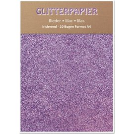 Karten und Scrapbooking Papier, Papier blöcke Papel iridiscente brillo, formato A4, 150 g / m², lila