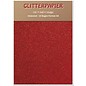 Karten und Scrapbooking Papier, Papier blöcke Papel brillo iridiscente, formato A4, 150 g / m², de color rojo