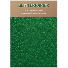 Karten und Scrapbooking Papier, Papier blöcke Papel brillo iridiscente, A4, 150 g / m², verde