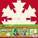 BASTELSETS / CRAFT KITS 3 mini cahier de scrapbooking en forme d'arbre de Noël, de cloche de Noël ou de boule de Noël!